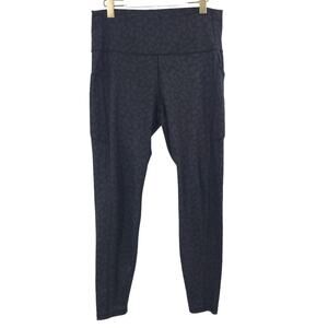 Ododos High Waist Full Length Leggings 1X Ankle Elastic Waist Pockets Stretch